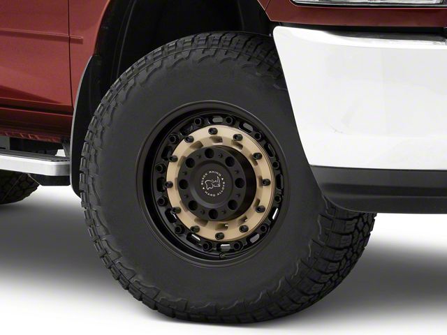 Black Rhino Arsenal Sand on Black 8-Lug Wheel; 17x9.5; -18mm Offset (10-18 RAM 3500 SRW)