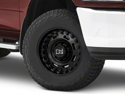 Black Rhino Axle Matte Black 8-Lug Wheel; 18x9.5; -18mm Offset (10-18 RAM 3500 SRW)