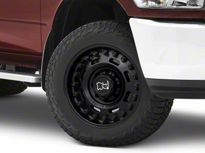 Black Rhino Axle Matte Black 8-Lug Wheel; 20x9.5; -18mm Offset (10-18 RAM 3500 SRW)