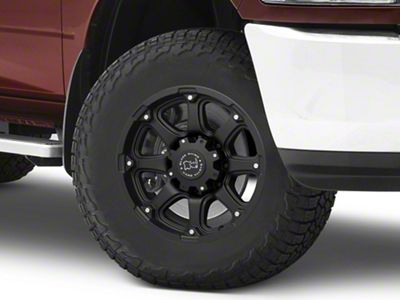 Black Rhino Glamis Matte Black 8-Lug Wheel; 18x9; 12mm Offset (10-18 RAM 3500 SRW)