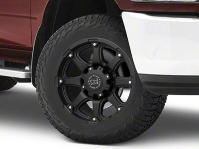 Black Rhino Glamis Matte Black 8-Lug Wheel; 20x9; 12mm Offset (10-18 RAM 3500 SRW)