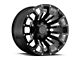 Black Rhino Pinatubo Gloss Black Milled 8-Lug Wheel; 22x12; -44mm Offset (10-18 RAM 3500 SRW)