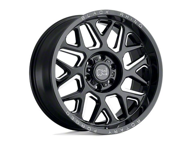 Black Rhino Reaper Gloss Black Milled 8-Lug Wheel; 20x11.5; -44mm Offset (10-18 RAM 3500 SRW)