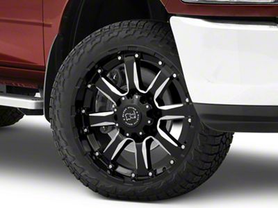 Black Rhino Sierra Gloss Black Milled 8-Lug Wheel; 22x10; -23mm Offset (10-18 RAM 3500 SRW)