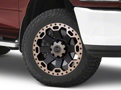 Black Rhino Warlord Matte Black with Machined Dark Tint 8-Lug Wheel; 20x9; 12mm Offset (10-18 RAM 3500 SRW)