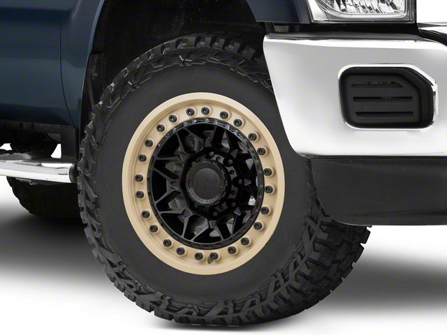 Black Rhino Alpha Matte Black with Sand Lip 8-Lug Wheel; 18x9; 0mm Offset (11-16 F-250 Super Duty)