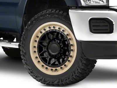 Black Rhino Alpha Matte Black with Sand Lip 8-Lug Wheel; 20x10; -18mm Offset (11-16 F-250 Super Duty)