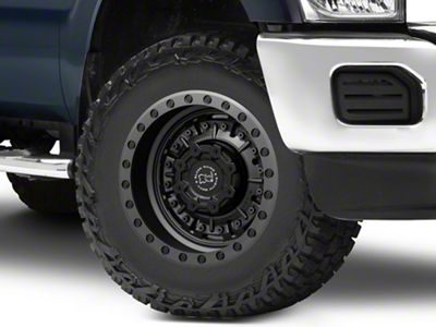 Black Rhino Abrams Textured Matte Gunmetal 8-Lug Wheel; 18x9.5; -18mm Offset (11-16 F-350 Super Duty SRW)