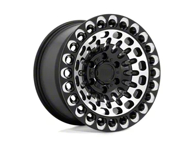 Black Rhino Labyrinth Gloss Black with Machined Face and Milling 8-Lug Wheel; 17x9.5; -18mm Offset (11-16 F-350 Super Duty SRW)