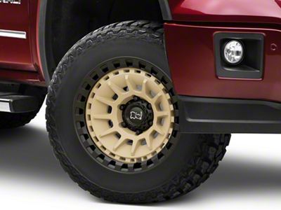 Black Rhino Barrage Desert Sand on Matte Black 6-Lug Wheel; 18x9; 0mm Offset (14-18 Sierra 1500)