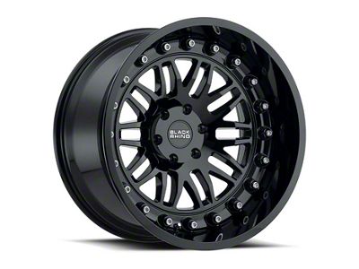 Black Rhino Fury Gloss Black 6-Lug Wheel; 17x9.5; -18mm Offset (14-18 Sierra 1500)