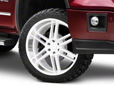 Black Rhino Katavi Silver 6-Lug Wheel; 22x10; 10mm Offset (14-18 Sierra 1500)
