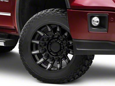 Black Rhino Mission Matte Black with Machined Tinted Spokes 6-Lug Wheel; 20x9; -18mm Offset (14-18 Sierra 1500)