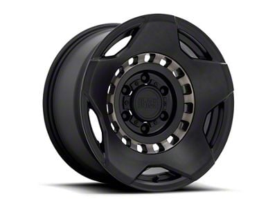 Black Rhino Muzzle Matte Black with Machined Tinted Ring 6-Lug Wheel; 17x9; -18mm Offset (14-18 Sierra 1500)