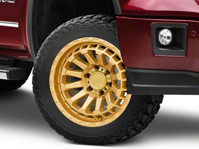 Black Rhino Raid Gold 6-Lug Wheel; 20x9.5; 12mm Offset (14-18 Sierra 1500)