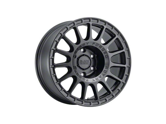 Black Rhino Sandstorm Semi Gloss Black with Machined Dark Tint Ring 6-Lug Wheel; 18x8.5; -22mm Offset (14-18 Sierra 1500)