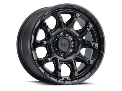 Black Rhino Ark Matte Black 6-Lug Wheel; 17x8.5; 0mm Offset (14-18 Silverado 1500)