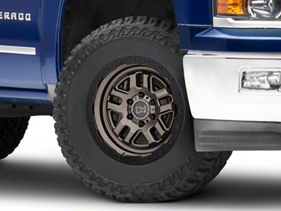 Black Rhino Barstow Matte Bronze with Matte Black Ring 6-Lug Wheel; 18x9.5; 12mm Offset (14-18 Silverado 1500)