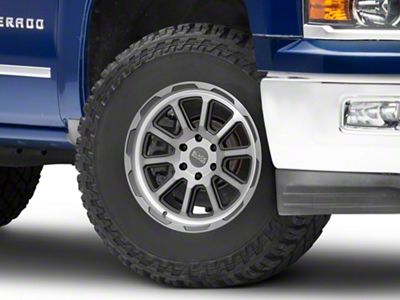 Black Rhino Chase Brushed Gunmetal 6-Lug Wheel; 17x9; 12mm Offset (14-18 Silverado 1500)