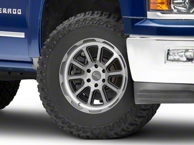 Black Rhino Chase Brushed Gunmetal 6-Lug Wheel; 18x9.5; -18mm Offset (14-18 Silverado 1500)