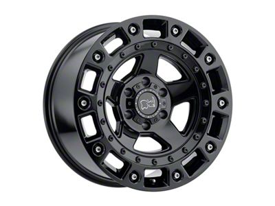 Black Rhino Cinco Gloss Black with Stainless Bolts 6-Lug Wheel; 18x9.5; -18mm Offset (14-18 Silverado 1500)
