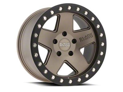 Black Rhino Crawler Matte Bronze with Black Lip 6-Lug Wheel; 18x9.5; -18mm Offset (14-18 Silverado 1500)