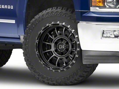 Black Rhino Legion Matte Black with Gray Tint 6-Lug Wheel; 20x10; -18mm Offset (14-18 Silverado 1500)
