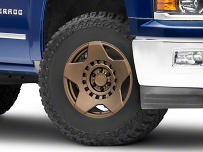 Black Rhino Muzzle Matte Bronze 6-Lug Wheel; 17x9; 0mm Offset (14-18 Silverado 1500)