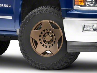 Black Rhino Muzzle Matte Bronze 6-Lug Wheel; 17x9; -18mm Offset (14-18 Silverado 1500)