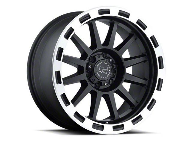 Black Rhino Revolution Matte Black Machined 6-Lug Wheel; 20x10; -12mm Offset (14-18 Silverado 1500)