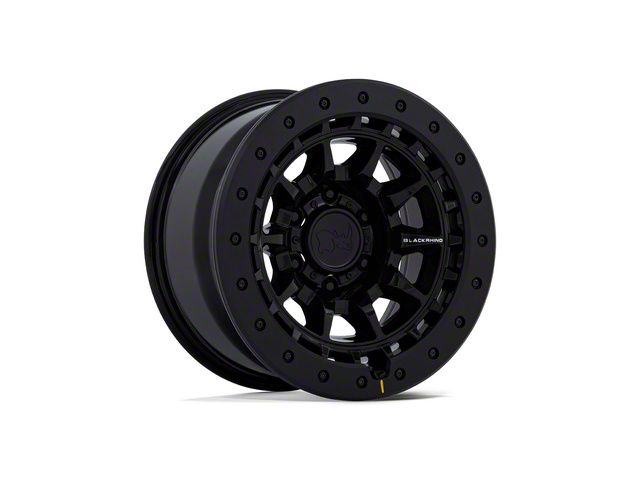 Black Rhino Tusk Gloss Black 6-Lug Wheel; 17x8.5; -10mm Offset (14-18 Silverado 1500)