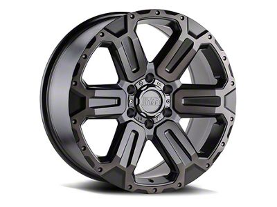 Black Rhino Wanaka Matte Gunmetal with Brushed Face and Gunmetal Tint 6-Lug Wheel; 18x9; 12mm Offset (14-18 Silverado 1500)