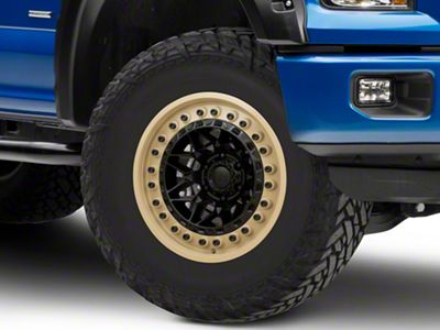 Black Rhino Alpha Matte Black with Sand Lip 6-Lug Wheel; 17x9; -12mm Offset (15-20 F-150)
