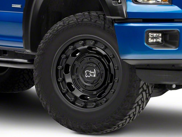 Black Rhino Atlas Matte Black 6-Lug Wheel; 20x10; -18mm Offset (15-20 F-150)