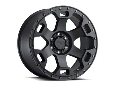 Black Rhino Gauntlet Semi Gloss Black with Gunmetal Bolts 6-Lug Wheel; 17x8.5; 0mm Offset (15-20 F-150)