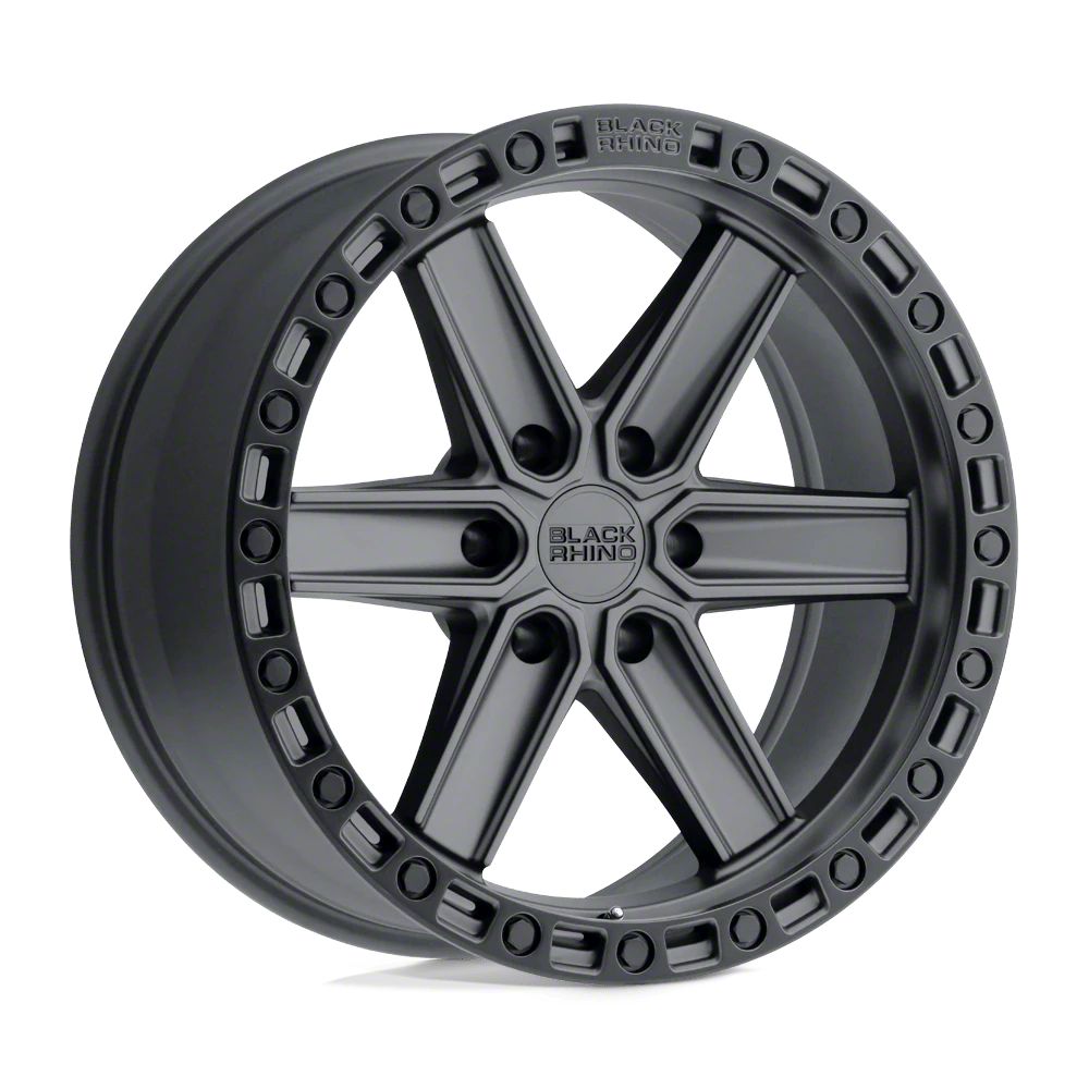Black Rhino Henderson Gunblack with Black Ring 6-Lug Wheel; 20×9.5; 0mm Offset (15-20 F-150)