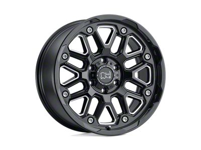 Black Rhino Hollister Gloss Black with Milled Spokes 6-Lug Wheel; 18x9.5; 12mm Offset (15-20 F-150)