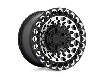 Black Rhino Labyrinth Gloss Black with Machined Face and Milling 6-Lug Wheel; 17x9.5; 12mm Offset (15-20 F-150)