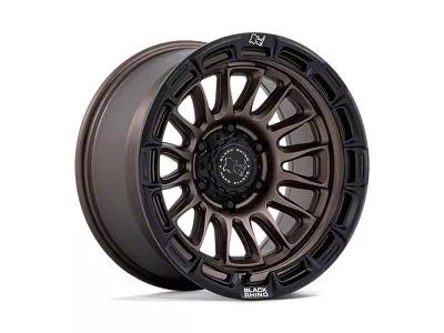 Black Rhino Rival Burnt Bronze with Matte Black Lip 6-Lug Wheel; 17x8.5; 10mm Offset (15-20 F-150)