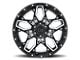 Black Rhino Shrapnel Gloss Black with Milled Spokes 6-Lug Wheel; 17x9.5; 12mm Offset (15-20 F-150)