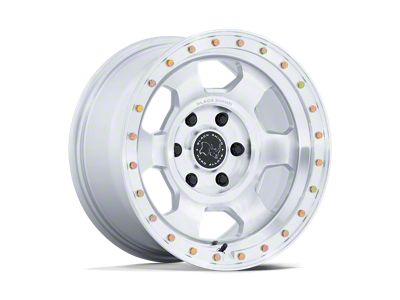 Black Rhino Trooper Gloss Silver with Machined Face 6-Lug Wheel; 17x8.5; 0mm Offset (15-20 F-150)