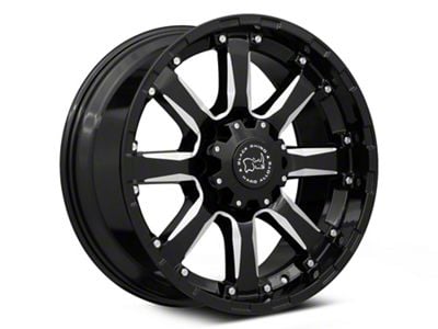 Black Rhino Sierra Gloss Black Milled 8-Lug Wheel; 20x11.5; -44mm Offset (15-19 Sierra 2500 HD)