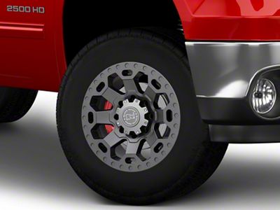 Black Rhino Warlord Matte Gunmetal 8-Lug Wheel; 18x9; -12mm Offset (15-19 Sierra 2500 HD)