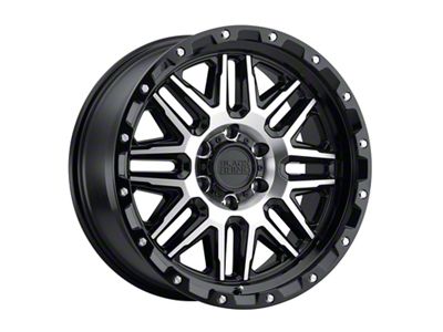 Black Rhino Alamo Gloss Black Machined with Stainless Bolts 8-Lug Wheel; 20x9; -18mm Offset (15-19 Silverado 2500 HD)