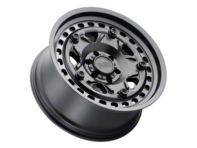 Black Rhino Grange Dark Tint Matte Black Machined 8-Lug Wheel; 20x9; -18mm Offset (15-19 Silverado 2500 HD)