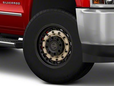 Black Rhino Arsenal Sand On Black 8-Lug Wheel; 18x9.5; 12mm Offset (15-19 Silverado 3500 HD SRW)