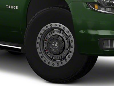 Black Rhino Abrams Textured Matte Gunmetal 6-Lug Wheel; 17x8.5; 0mm Offset (15-20 Tahoe)