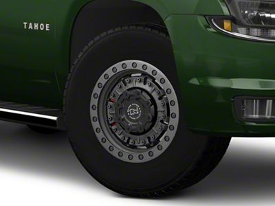 Black Rhino Abrams Textured Matte Gunmetal 6-Lug Wheel; 18x9.5; -18mm Offset (15-20 Tahoe)