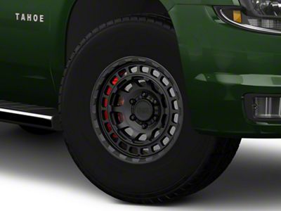 Black Rhino Chamber Matte Black 6-Lug Wheel; 17x8.5; 0mm Offset (15-20 Tahoe)