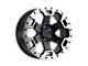 Black Rhino Gauntlet Gloss Black with Mirror Machined Ring 6-Lug Wheel; 20x9; -18mm Offset (15-20 Tahoe)